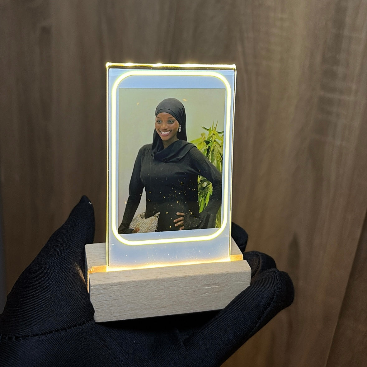 Wooden LED Polaroid Frame