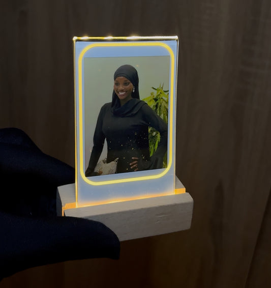Wooden LED Polaroid Frame