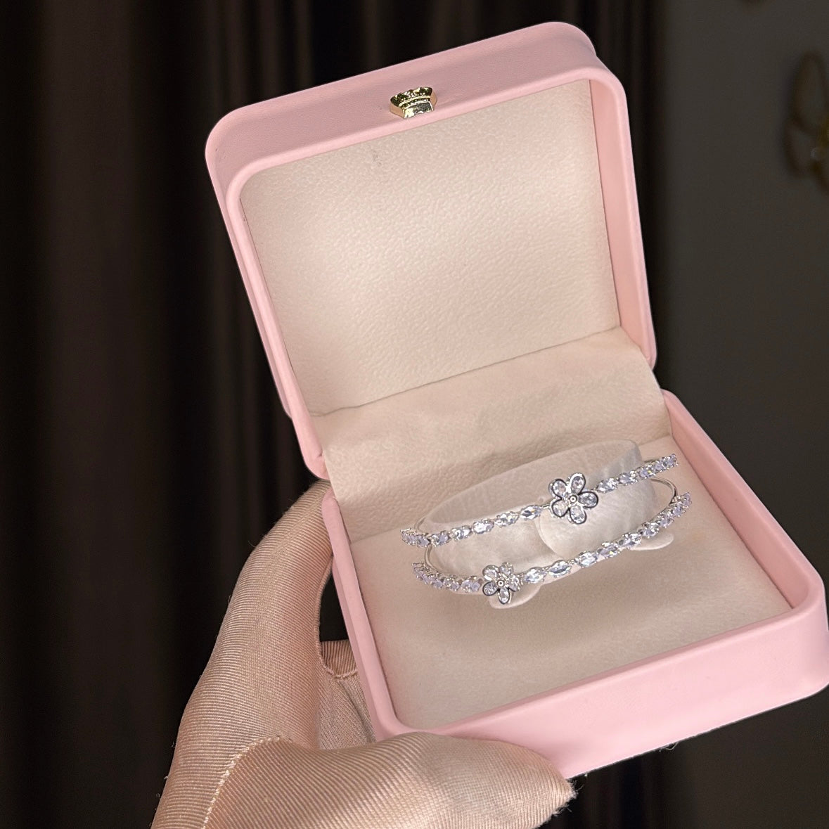 Silver Crystal Bracelets
