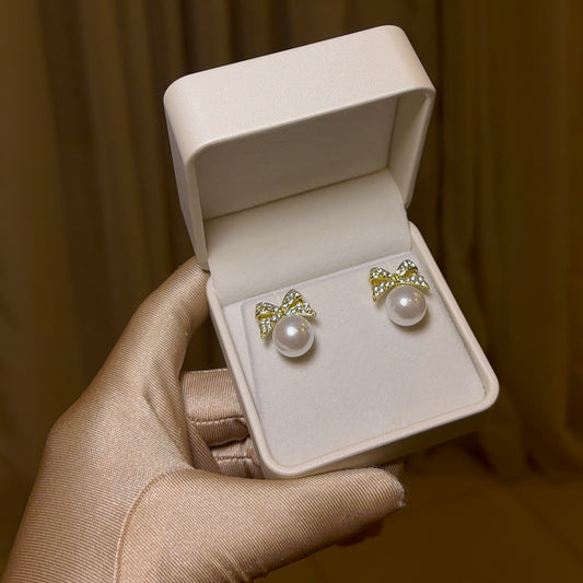 Pearl Bow Studs