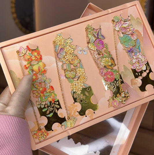 Floral Butterfly Bookmark Set 🦋🌸