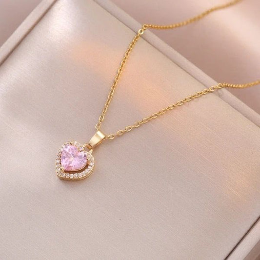 Pink Cœur Pendant