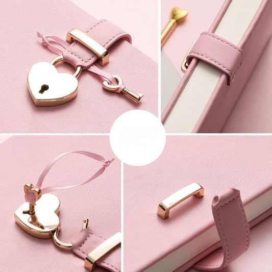 Pink Heart Journal Gift Set🔐💞
