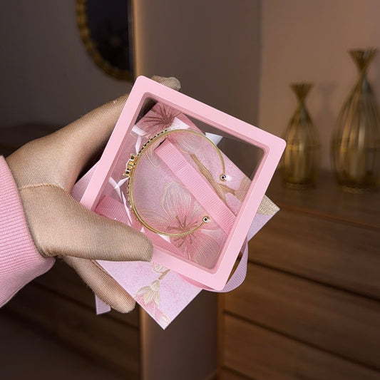 Blush Bloom Bracelet Set 🌸🎀