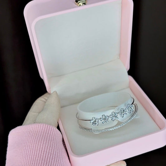 Silver Crystal Bracelets